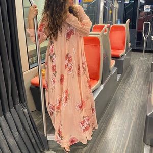 Medeshe Long Floral Dress